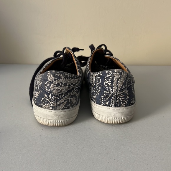A.P.C. Marine Blue Print Canvas Shoes - Picture 6 of 9